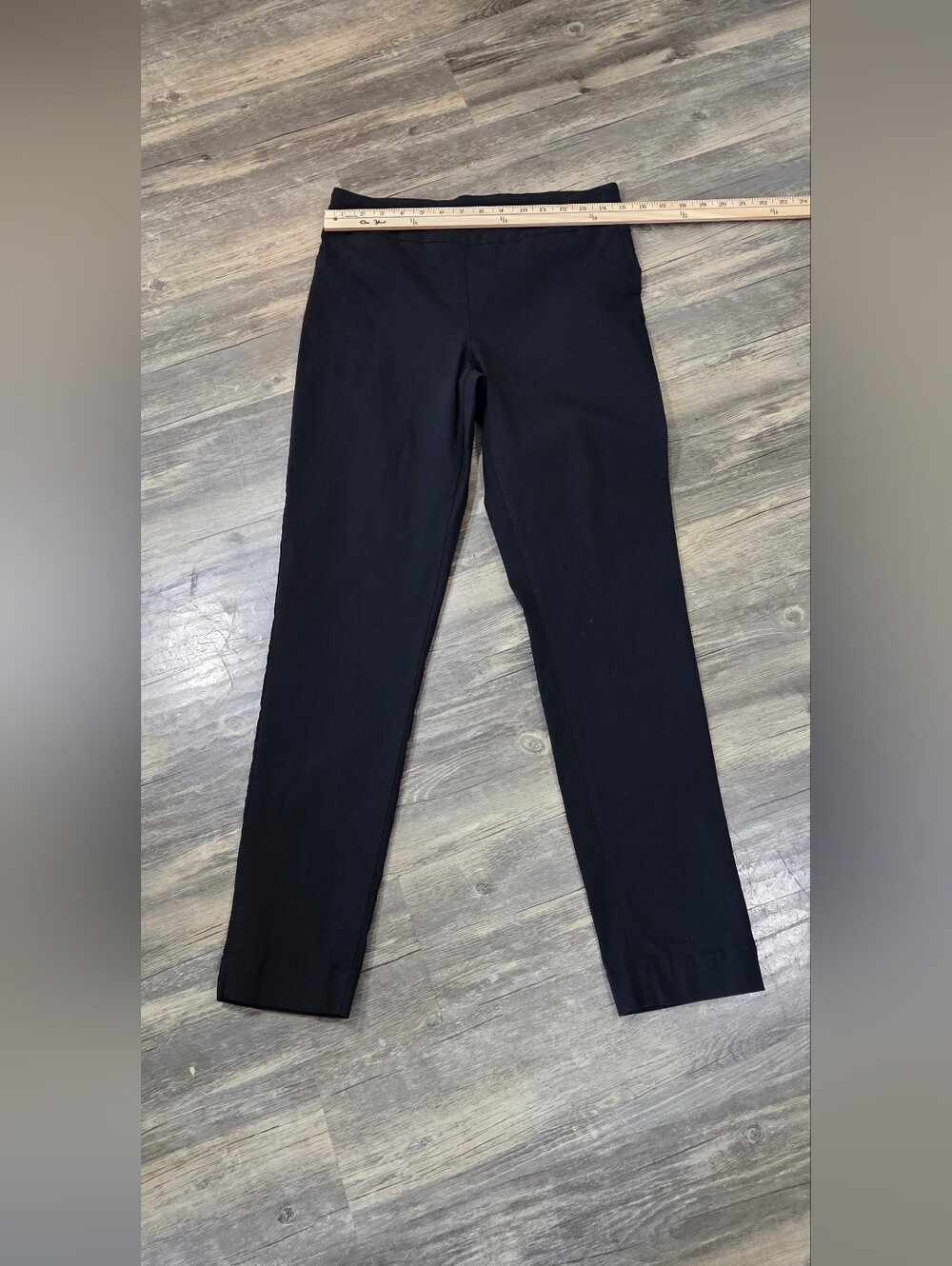 Slim-sation by Multiples Black Pull On Tummy Control Ankle Pants Size 10
